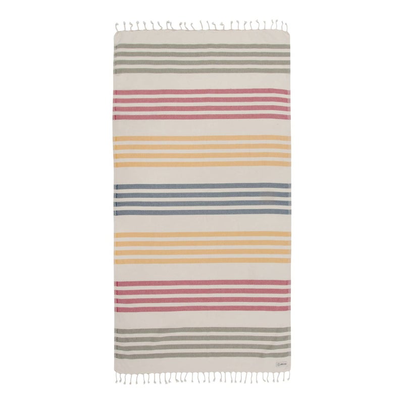 Sand Cloud منشفة شاطئ ساند كلاود - خالية من الرمال - 100% من خيوط القطن التركي العضوي - منشفة سريعة الجفاف للشاطئ، النزهة، البطانية أو الحمام - كما تم عرضها في برنامج شارك تانك - ناتشو هوني - Image 1